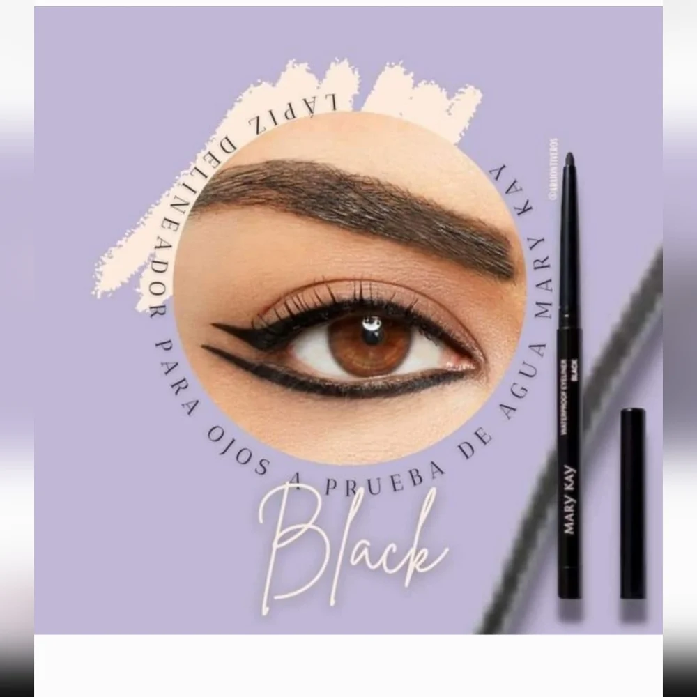 Mary Kay Black Precision Eyeliner for Bold Cat-Eye Looks